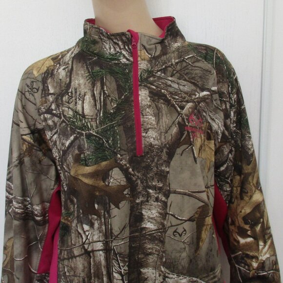 REALTREE 1/4 Zip Top Size 2XL Camo Print Pullover - Picture 2 of 7